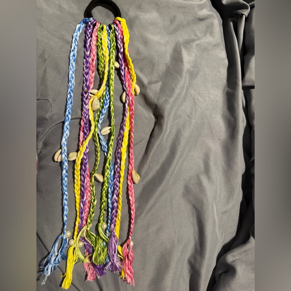 Colorful Braided hair ass. Navratri colors available according Chaniya choli